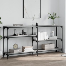 Sonoma gray engineered wood console table 160x29x75 cm by , Side tables - Ref: Foro24-834088, Price: 75,99 €, Discount: %