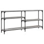 Mesa consola madera de ingeniería gris Sonoma 160x29x75 cm de , Mesas auxiliares - Ref: Foro24-834088, Precio: 74,46 €, Descu...