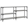 Mesa consola madera de ingeniería gris Sonoma 160x29x75 cm de , Mesas auxiliares - Ref: Foro24-834088, Precio: 74,46 €, Descu...