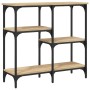 Mesa consola madera de ingeniería roble Sonoma 80x29x75 cm de , Mesas auxiliares - Ref: Foro24-834076, Precio: 71,09 €, Descu...