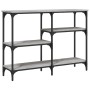 Mesa consola madera de ingeniería gris Sonoma 102x29x75 cm de , Mesas auxiliares - Ref: Foro24-834083, Precio: 56,92 €, Descu...