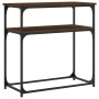 Mesa consola madera de ingeniería marrón roble 75x35,5x75 cm de , Mesas auxiliares - Ref: Foro24-834074, Precio: 46,50 €, Des...