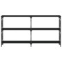 Mesa consola madera de ingeniería negra 156x28x80,5 cm de , Mesas auxiliares - Ref: Foro24-835424, Precio: 56,08 €, Descuento: %