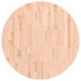 Round solid beech wood board Ø80x1.5cm by , Table tops - Ref: Foro24-355911, Price: 70,62 €, Discount: %