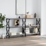 Sonoma gray engineered wood console table 200x28x80.5 cm by , Side tables - Ref: Foro24-835432, Price: 63,43 €, Discount: %