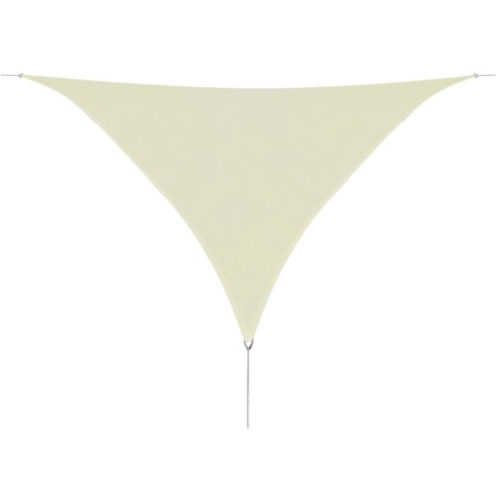 Toldo de vela triangular HDPE 3,6x3,6x3,6 m color crema de vidaXL, Sombrillas - Ref: Foro24-42290, Precio: 31,99 €, Descuento: %