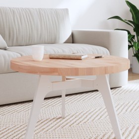 Round solid beech wood board Ø70x4 cm by , Table tops - Ref: Foro24-355924, Price: 104,99 €, Discount: %