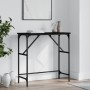 Black engineered wood console table 75x32x75 cm by , Side tables - Ref: Foro24-834060, Price: 39,17 €, Discount: %