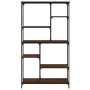 Regal aus braunem Eichenstahl-Holzwerkstoff, 99 x 35,5 x 176 cm von , Bücherregale und Regale - Ref: Foro24-835413, Preis: 65...