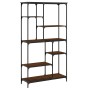 Regal aus braunem Eichenstahl-Holzwerkstoff, 99 x 35,5 x 176 cm von , Bücherregale und Regale - Ref: Foro24-835413, Preis: 65...