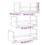 Wandregale mit Stangen, 3 Stück, Holzwerkstoff, Sonoma-Eiche von , Regale und Regale - Ref: Foro24-835445, Preis: 27,45 €, Ra...