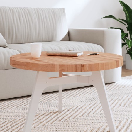 Round solid beech wood board Ø70x4 cm by , Table tops - Ref: Foro24-355945, Price: 100,99 €, Discount: %