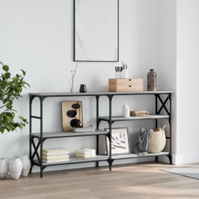 Sonoma gray engineered wood console table 150x29x76.5 cm by , Side tables - Ref: Foro24-835472, Price: 67,86 €, Discount: %