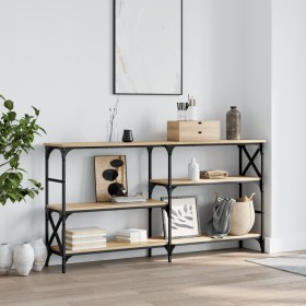 Sonoma oak engineered wood console table 150x29x76.5 cm by , Side tables - Ref: Foro24-835470, Price: 69,60 €, Discount: %