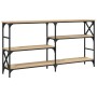 Mesa consola madera de ingeniería roble Sonoma 150x29x76,5 cm de , Mesas auxiliares - Ref: Foro24-835470, Precio: 71,99 €, De...