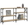 Mesa consola madera de ingeniería roble Sonoma 150x29x76,5 cm de , Mesas auxiliares - Ref: Foro24-835470, Precio: 71,99 €, De...