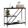 Mesa consola madera de ingeniería negra 88,5x30x75 cm de , Mesas auxiliares - Ref: Foro24-835479, Precio: 57,28 €, Descuento: %