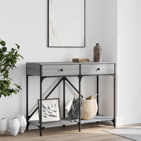 Sonoma gray engineered wood console table 100x39x78.5 cm by , Side tables - Ref: Foro24-835487, Price: 62,99 €, Discount: %