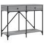 Sonoma gray engineered wood console table 100x39x78.5 cm by , Side tables - Ref: Foro24-835487, Price: 63,51 €, Discount: %