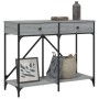 Sonoma gray engineered wood console table 100x39x78.5 cm by , Side tables - Ref: Foro24-835487, Price: 63,51 €, Discount: %