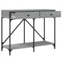 Sonoma gray engineered wood console table 100x39x78.5 cm by , Side tables - Ref: Foro24-835487, Price: 63,51 €, Discount: %