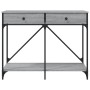 Sonoma gray engineered wood console table 100x39x78.5 cm by , Side tables - Ref: Foro24-835487, Price: 62,99 €, Discount: %