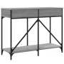 Sonoma gray engineered wood console table 100x39x78.5 cm by , Side tables - Ref: Foro24-835487, Price: 63,51 €, Discount: %