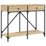 Mesa consola madera de ingeniería roble Sonoma 100x39x78,5 cm de , Mesas auxiliares - Ref: Foro24-835485, Precio: 68,80 €, De...