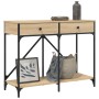 Mesa consola madera de ingeniería roble Sonoma 100x39x78,5 cm de , Mesas auxiliares - Ref: Foro24-835485, Precio: 68,80 €, De...