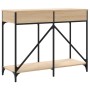 Mesa consola madera de ingeniería roble Sonoma 100x39x78,5 cm de , Mesas auxiliares - Ref: Foro24-835485, Precio: 68,80 €, De...