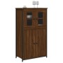 Aparador alto madera contrachapada roble marrón 62x32x106,5 cm de , Aparadores - Ref: Foro24-834209, Precio: 102,38 €, Descue...