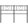 Cabecero de metal negro 120 cm de , Cabeceros y pies de cama - Ref: Foro24-355494, Precio: 31,10 €, Descuento: %