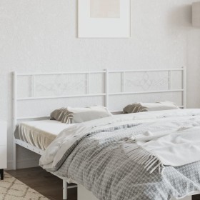 Cabecero de metal blanco 180 cm de , Cabeceros y pies de cama - Ref: Foro24-355352, Precio: 33,99 €, Descuento: %