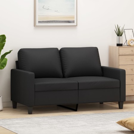 2-seater sofa in black synthetic leather 120 cm by , Sofas - Ref: Foro24-359132, Price: 229,91 €, Discount: %