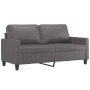 Sofá de 2 plazas de cuero sintético gris 140 cm de , Sofás - Ref: Foro24-359139, Precio: 228,15 €, Descuento: %