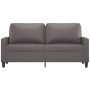 Gray synthetic leather 2-seater sofa 140 cm by , Sofas - Ref: Foro24-359139, Price: 228,15 €, Discount: %