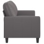 Gray synthetic leather 2-seater sofa 140 cm by , Sofas - Ref: Foro24-359139, Price: 228,15 €, Discount: %