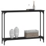 Black engineered wood console table 100x22.5x75 cm by , Side tables - Ref: Foro24-834015, Price: 55,14 €, Discount: %