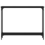 Black engineered wood console table 100x22.5x75 cm by , Side tables - Ref: Foro24-834015, Price: 55,14 €, Discount: %