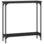 Mesa consola madera de ingeniería negra 75x22,5x75 cm de , Mesas auxiliares - Ref: Foro24-834020, Precio: 41,73 €, Descuento: %