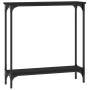 Mesa consola madera de ingeniería negra 75x22,5x75 cm de , Mesas auxiliares - Ref: Foro24-834020, Precio: 41,73 €, Descuento: %