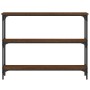 Mesa consola madera de ingeniería marrón roble 100x22,5x75 cm de , Mesas auxiliares - Ref: Foro24-834029, Precio: 55,72 €, De...