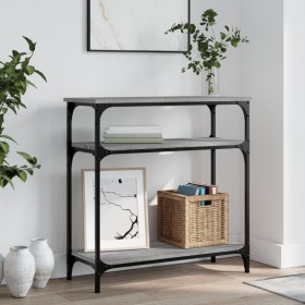 Sonoma gray engineered wood console table 75x29x75 cm by , Side tables - Ref: Foro24-834043, Price: 47,46 €, Discount: %