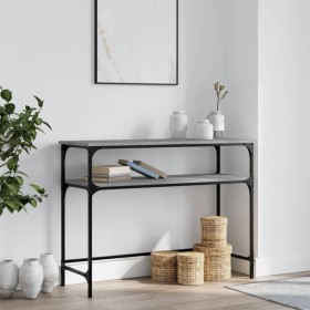 Sonoma gray engineered wood console table 100x35.5x75 cm by , Side tables - Ref: Foro24-834048, Price: 54,99 €, Discount: %