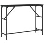 Black engineered wood console table 100x32x75 cm by , Side tables - Ref: Foro24-834055, Price: 37,41 €, Discount: %