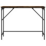 Smoked oak engineered wood console table 100x32x75 cm by , Side tables - Ref: Foro24-834057, Price: 37,03 €, Discount: %