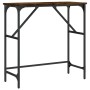 Mesa consola madera de ingeniería roble ahumado 75x32x75 cm de , Mesas auxiliares - Ref: Foro24-834062, Precio: 35,99 €, Desc...