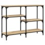 Mesa consola madera de ingeniería roble Sonoma 102x29x75 cm de , Mesas auxiliares - Ref: Foro24-834081, Precio: 66,04 €, Desc...