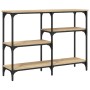 Mesa consola madera de ingeniería roble Sonoma 102x29x75 cm de , Mesas auxiliares - Ref: Foro24-834081, Precio: 66,04 €, Desc...