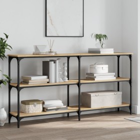 Sonoma oak engineered wood console table 150x29x75 cm by , Side tables - Ref: Foro24-834106, Price: 89,31 €, Discount: %